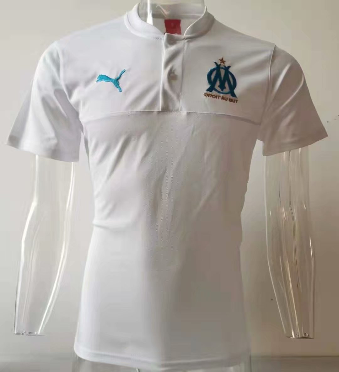Marsella 2020 camiseta de fútbol blanca